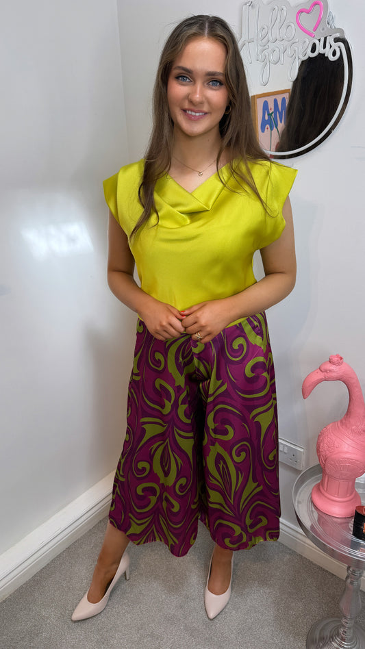 Elspeth Purple Culotte