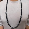 Poppy Black Jewel Necklace