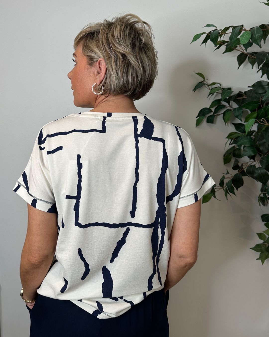 Davina Navy Strike T-Shirt