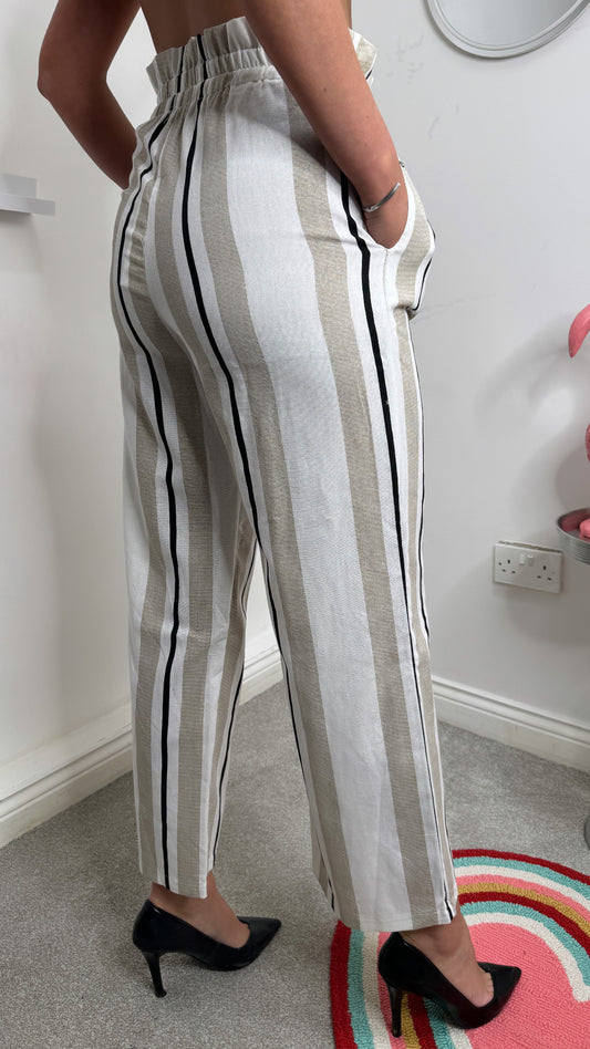 Millie Striped Wide Leg Trousers