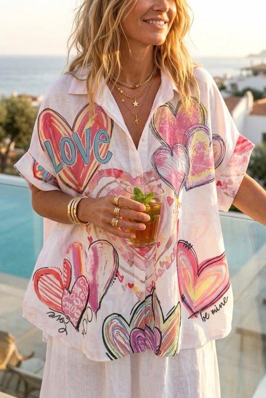 Louisa LOVE Print Shirt