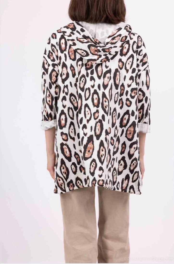 Sasha Leopard Print Cardigan