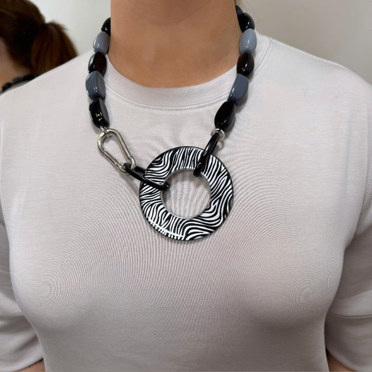 Lilyan Grey Drop Pendant