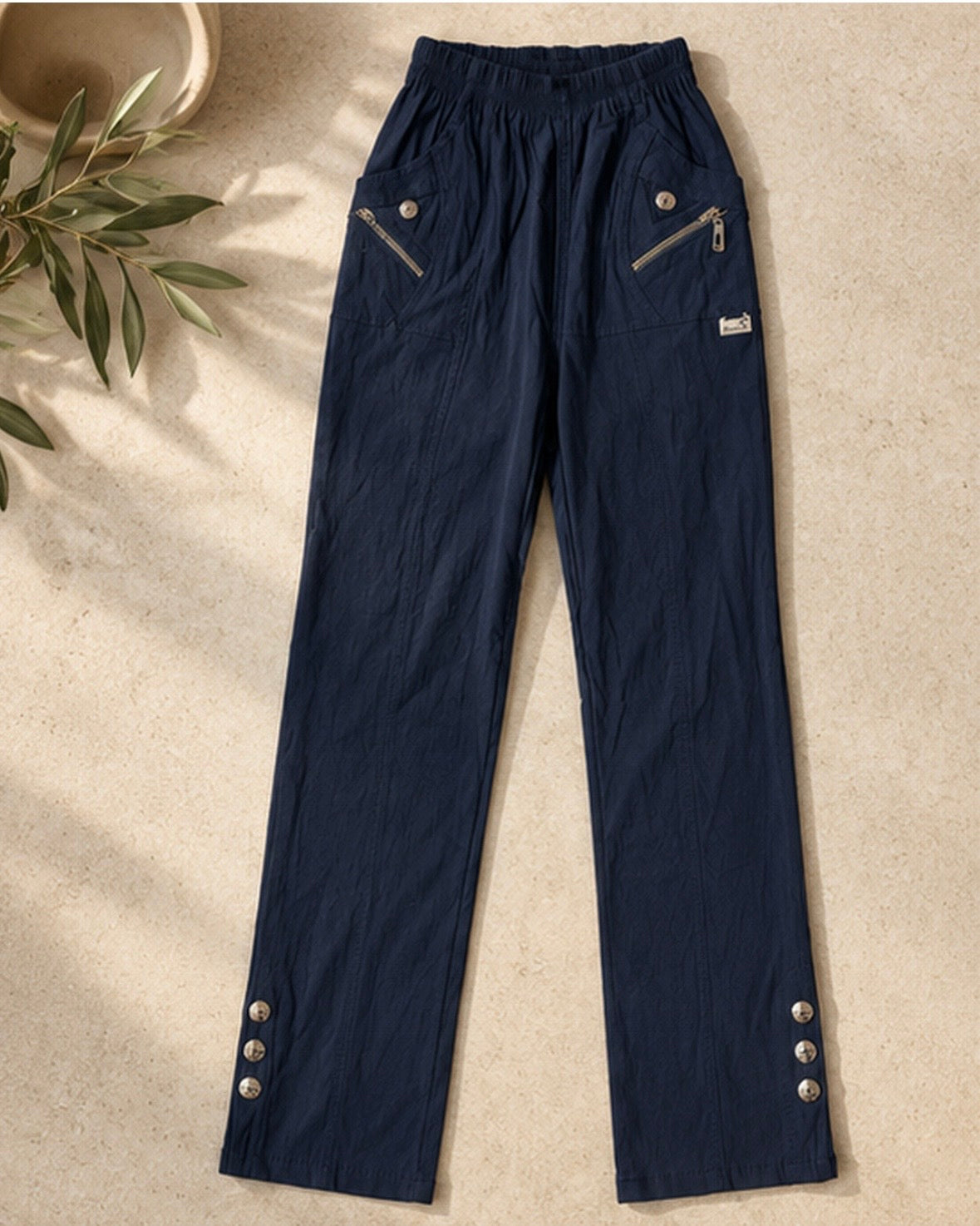 Hailey Navy Bengaline Trousers