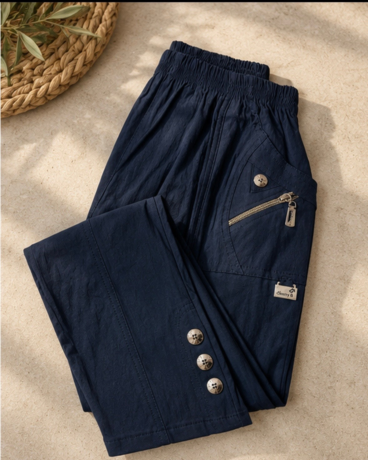 Hailey Navy Bengaline Trousers