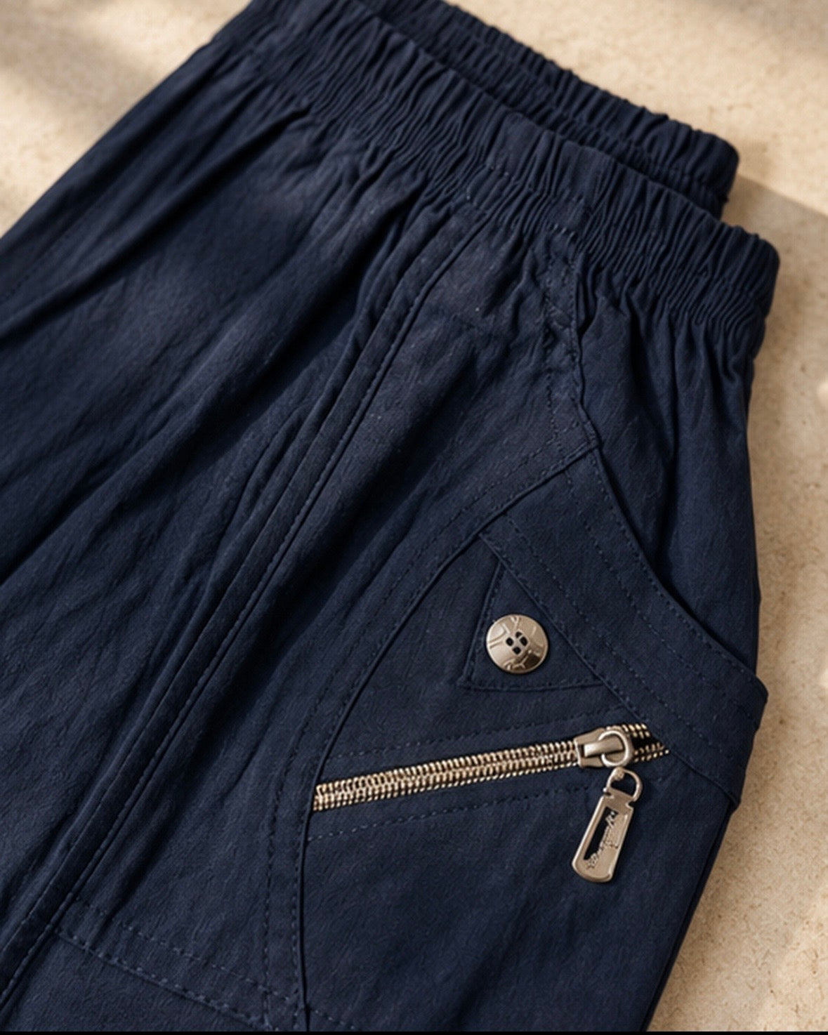Hailey Navy Bengaline Trousers