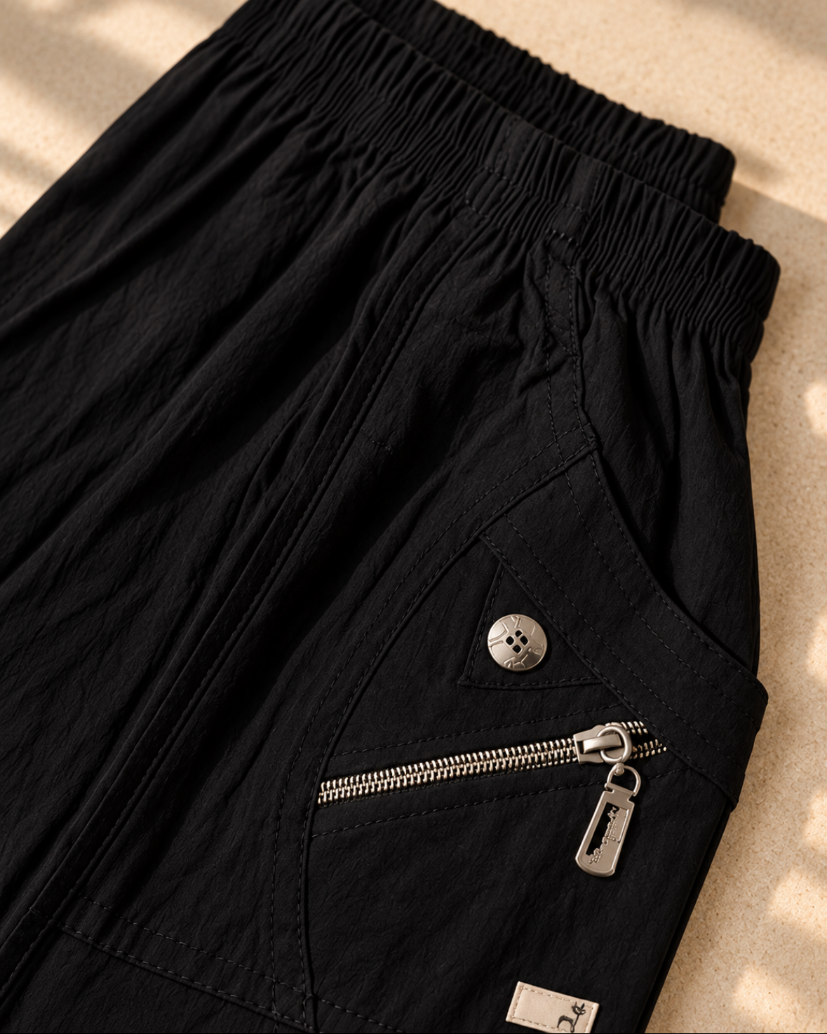 Hailey Black Bengaline Trousers