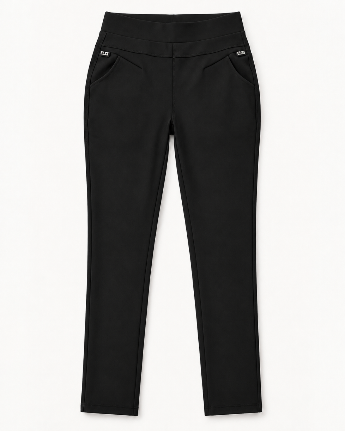 Holly Black Stretch Cotton Leggings