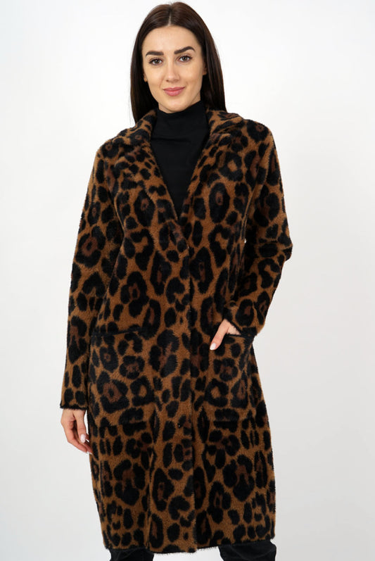 Tilly Leopard Print Luxury Coat