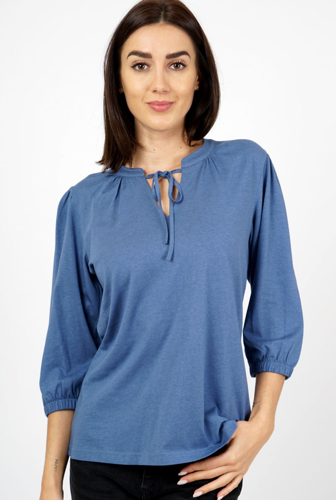 Clarissa Midnight Blue Blouse