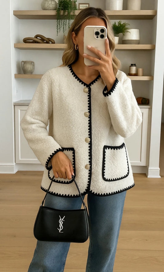 Isabella Boucle Luxury Cardigan