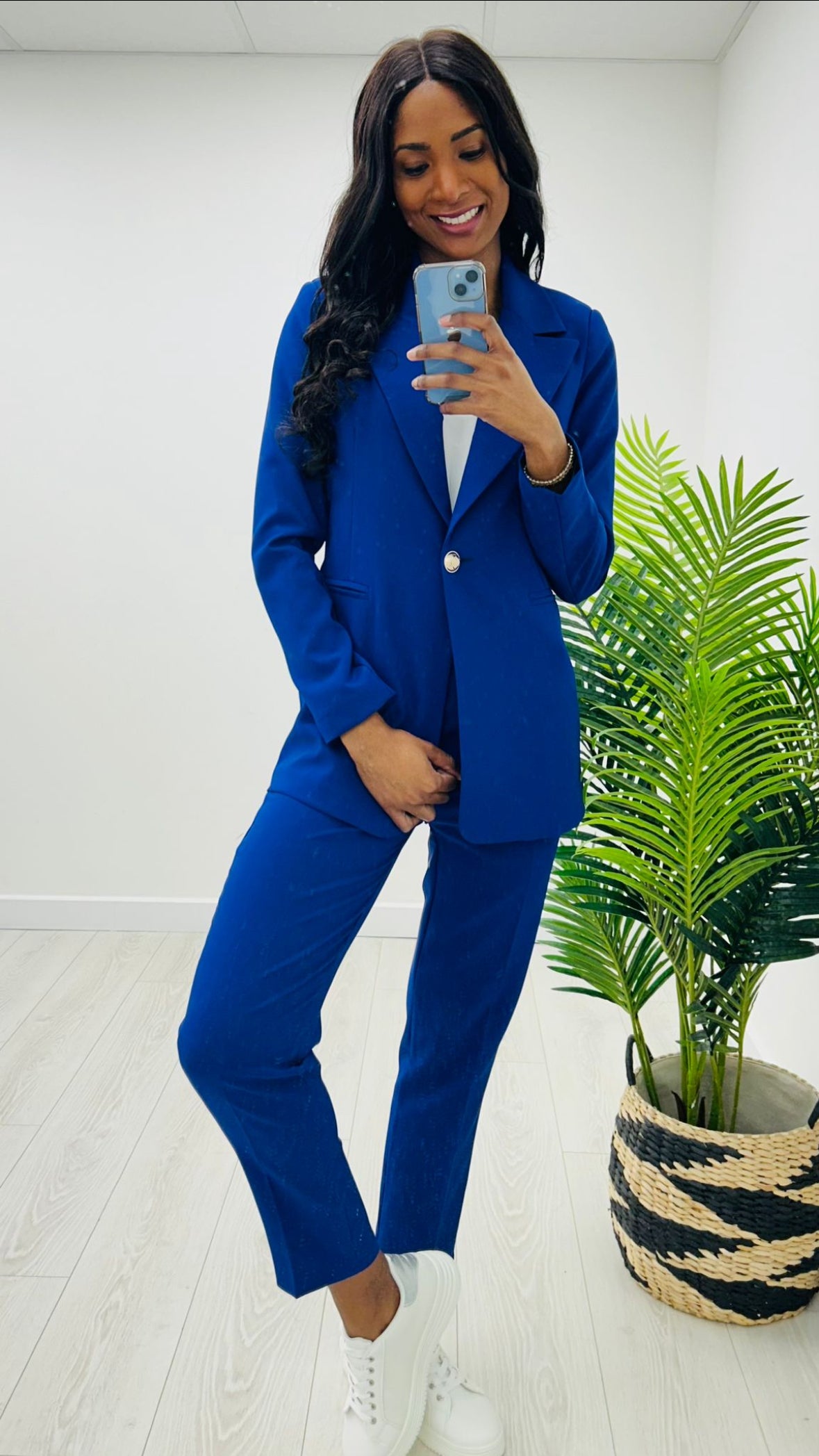 Stella Ink Blue 2 Piece Trouser Suit