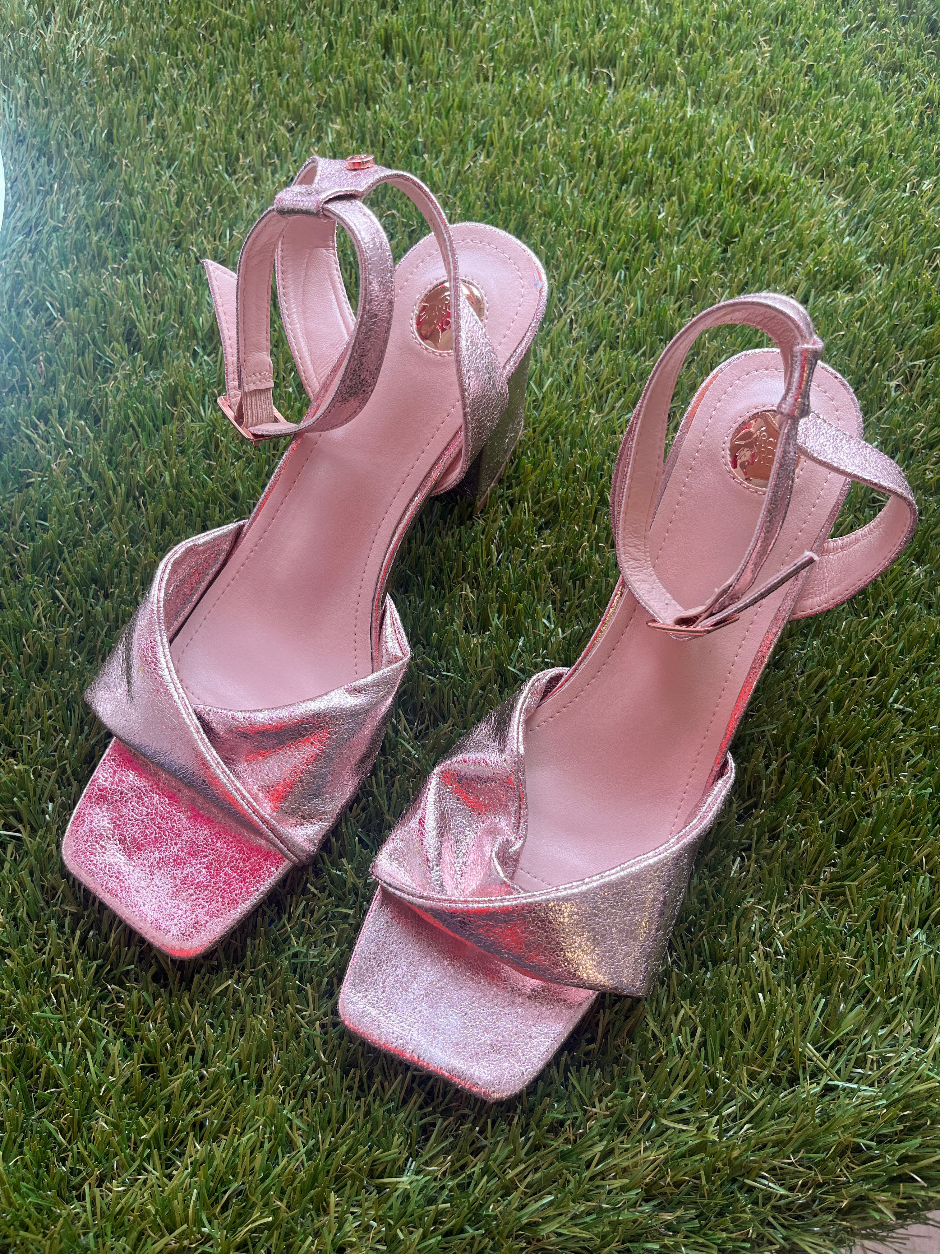 Rant and Rave Blush Block Heel