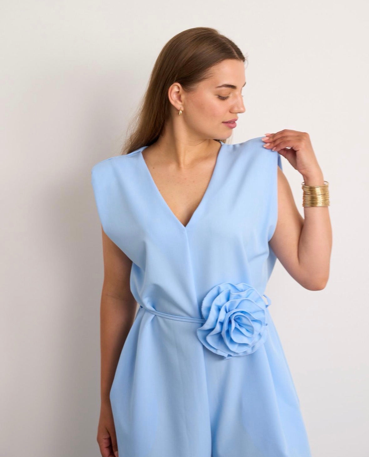 Crystal Baby Blue Jumpsuit