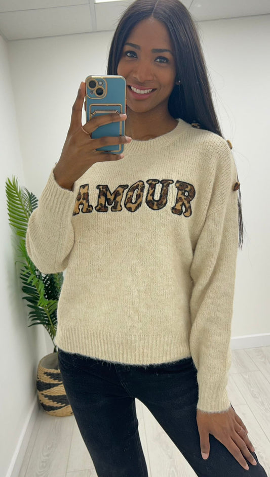 Cali 'Amour' Slogan Jumper