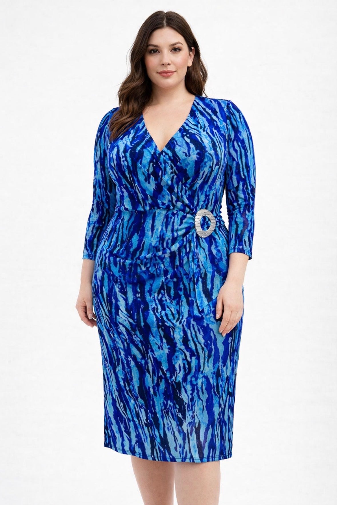 Lilly Royal Blue Midi Dress