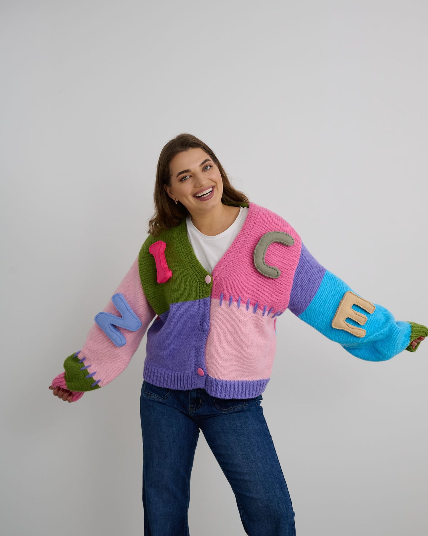 Jasmine Purple Short Luxury Cardigan