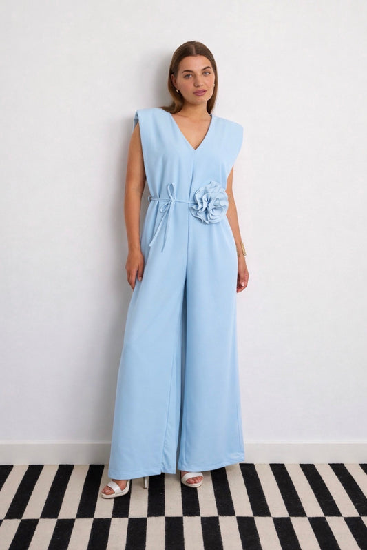 Crystal Baby Blue Jumpsuit