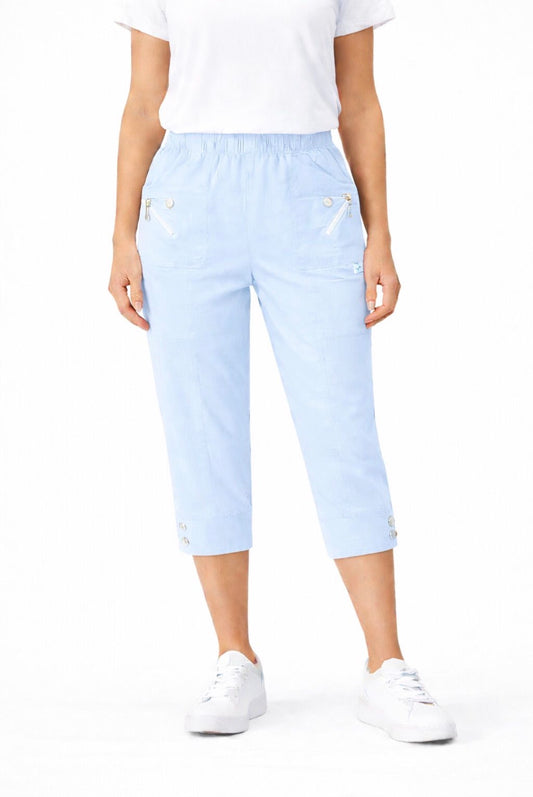 Hailey Baby Blue Cropped Trousers