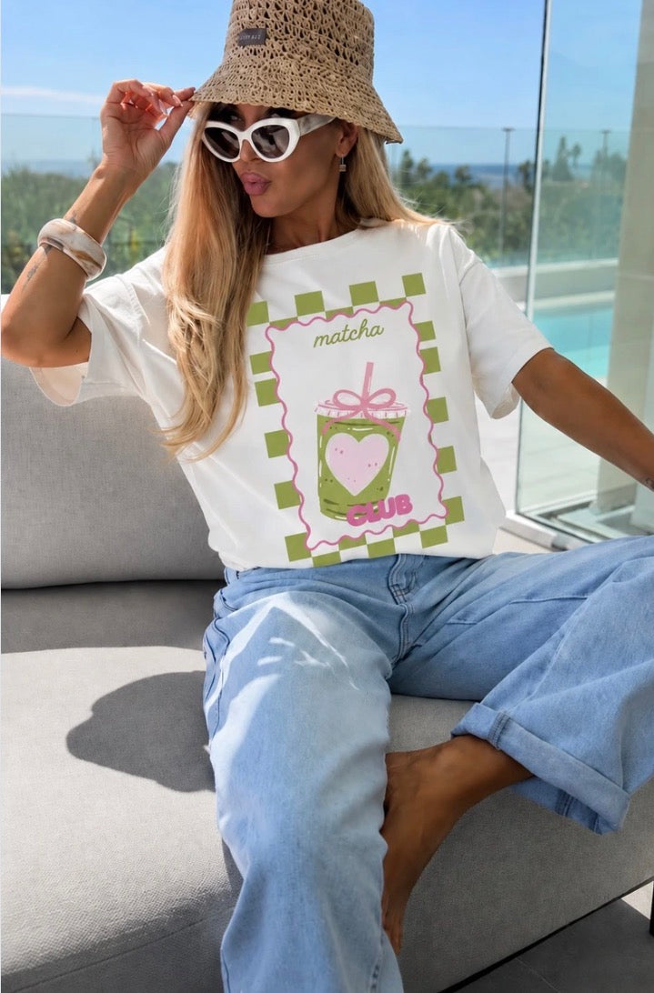 Liza Matcha Print T-shirt