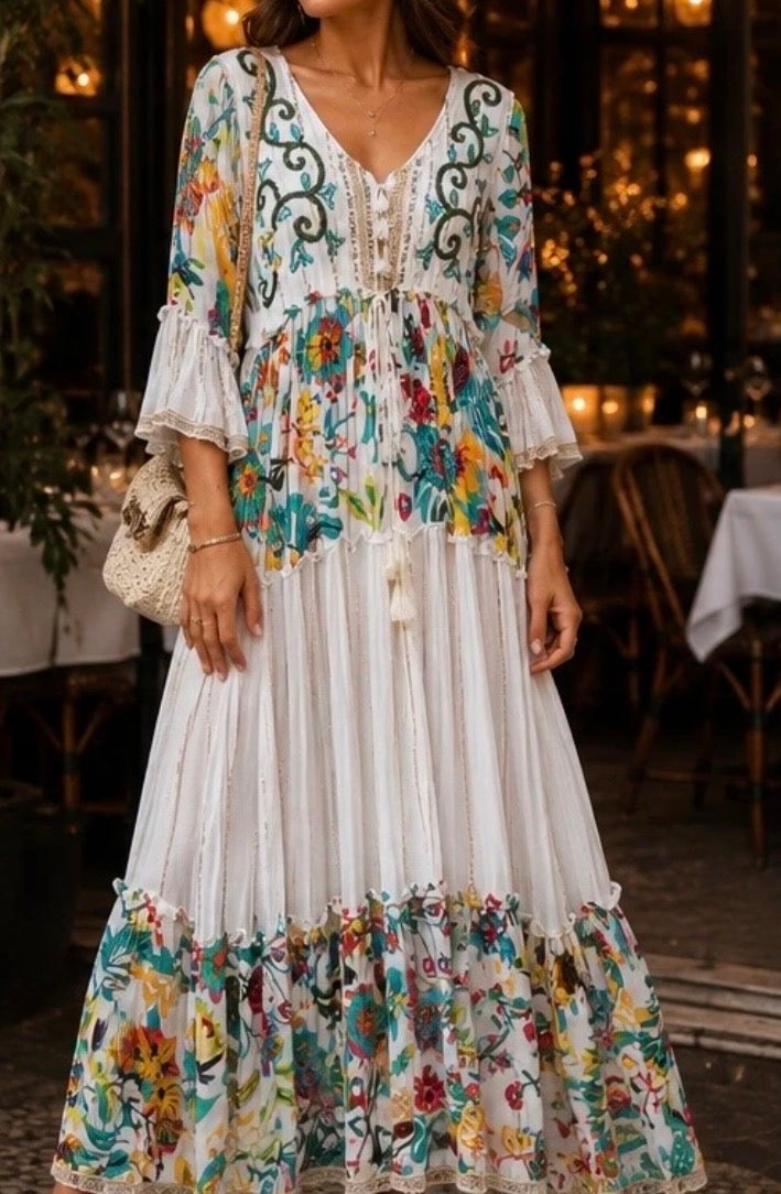 Lorna Floral Boho Dress
