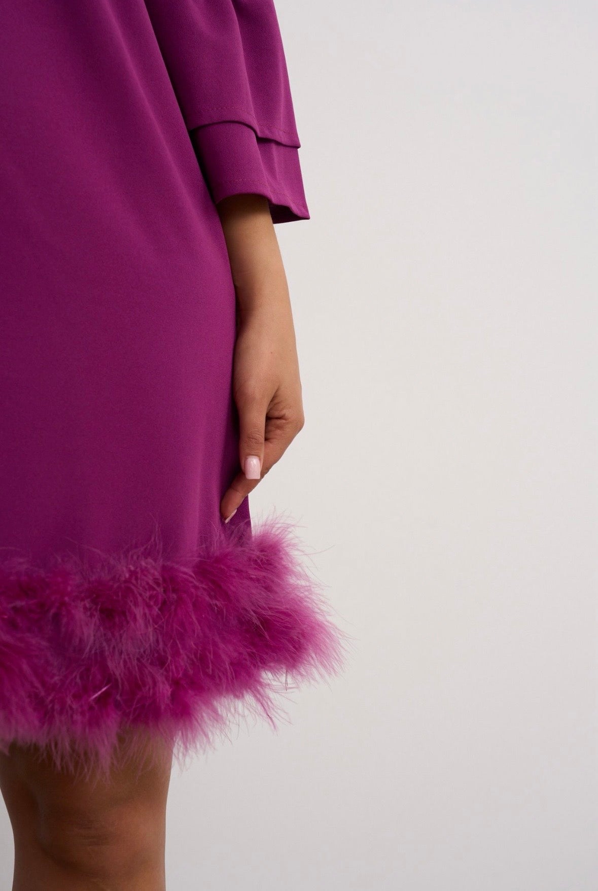 Pixie Magenta Smock Dress