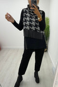 Luca Grey Abstract Dipped Hem Overshirt