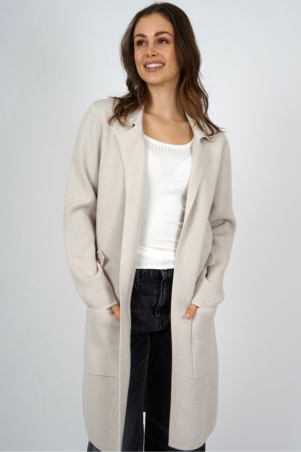 Saoirse Luxury Stone Coatigan