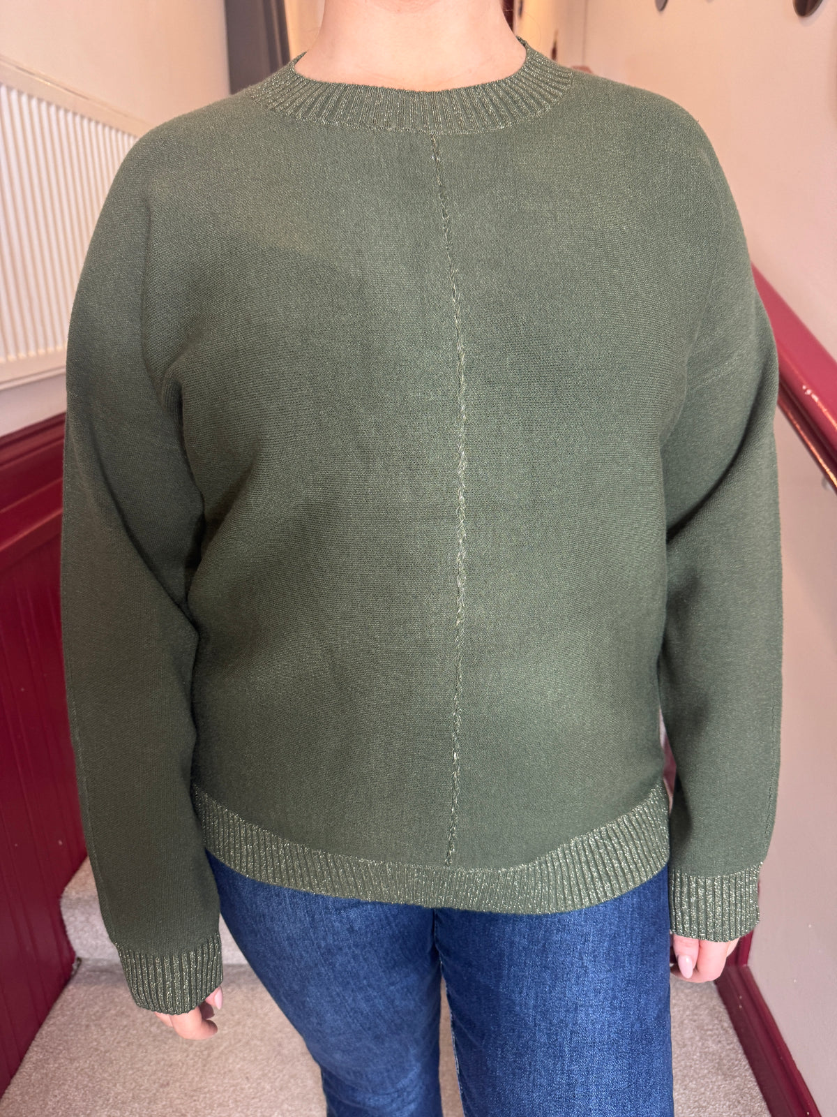 Marley Emerald Green Lurex Jumper