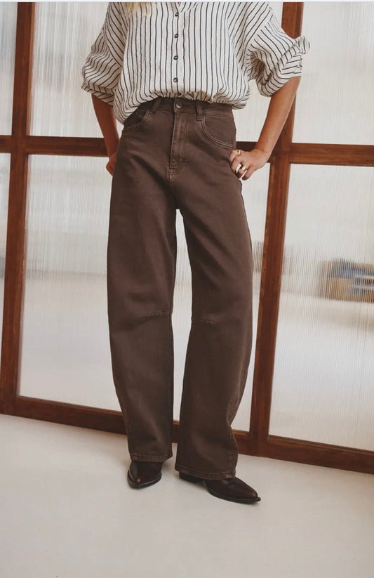 Ana & Lucy Brown Balloon Style Denim Jeans