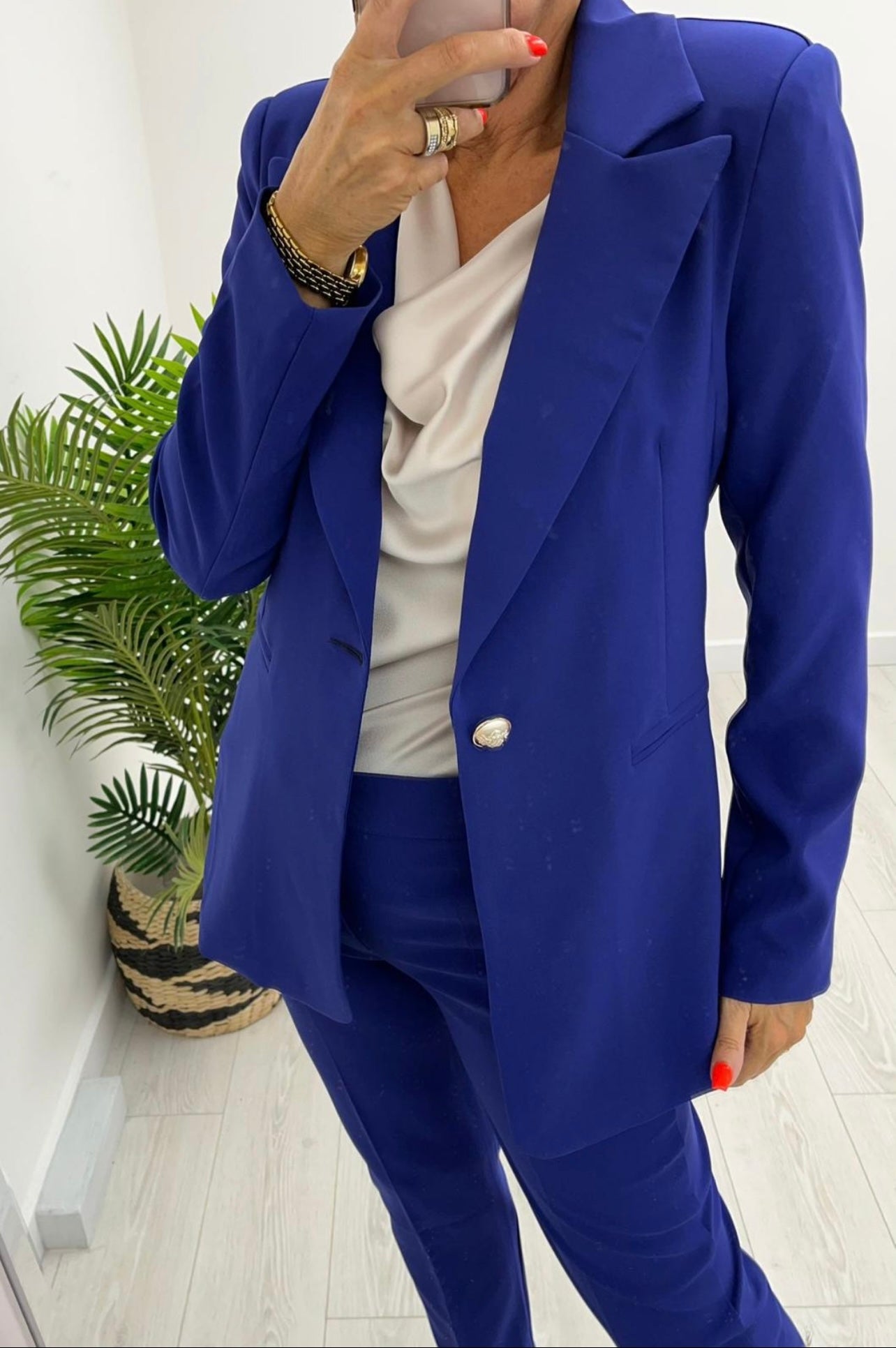 Stella Ink Blue 2 Piece Trouser Suit