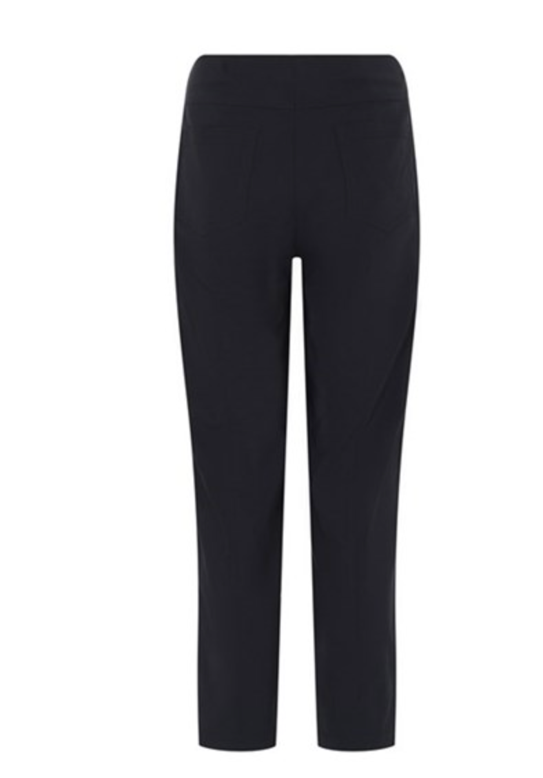 Robell Bella Navy Slim 68cm Length Trousers (No Turn-Up)