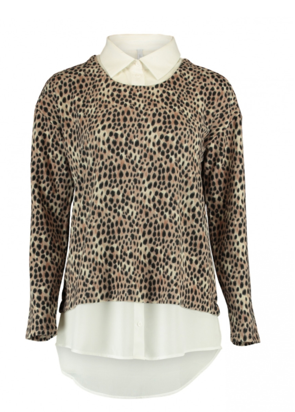 Melinda Leopard Print Shirt Blouse