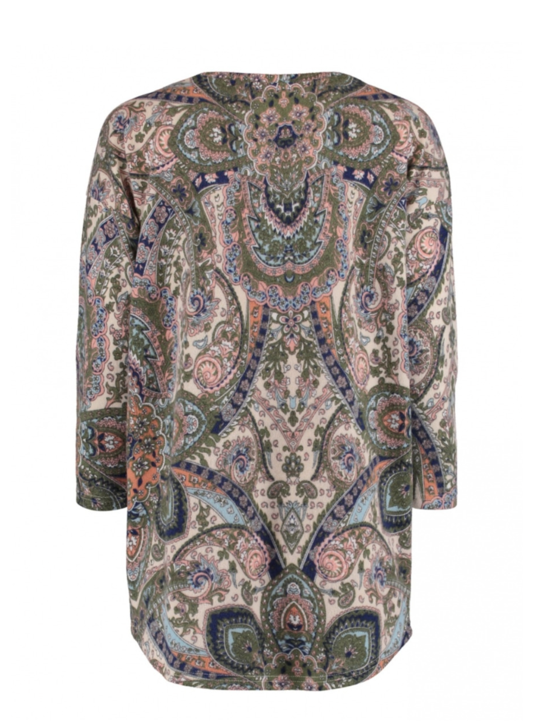 Daire Beige and Khaki Paisley Top