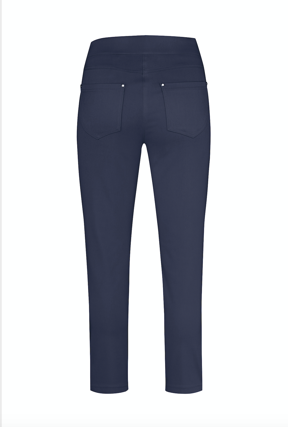 Robell Nena Navy Zip Detail Trousers