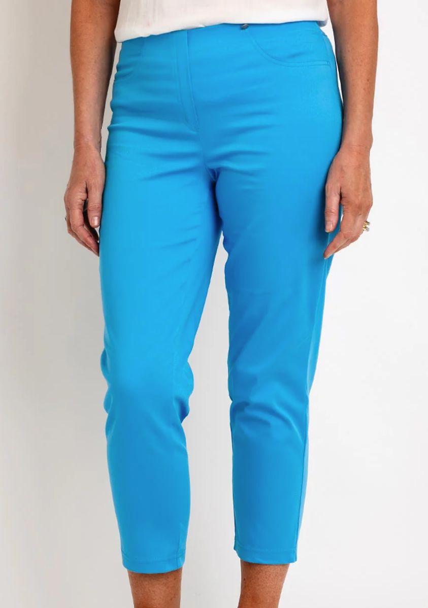 Bella Blue Slim 68cm Length Trousers (No Turn-Up)