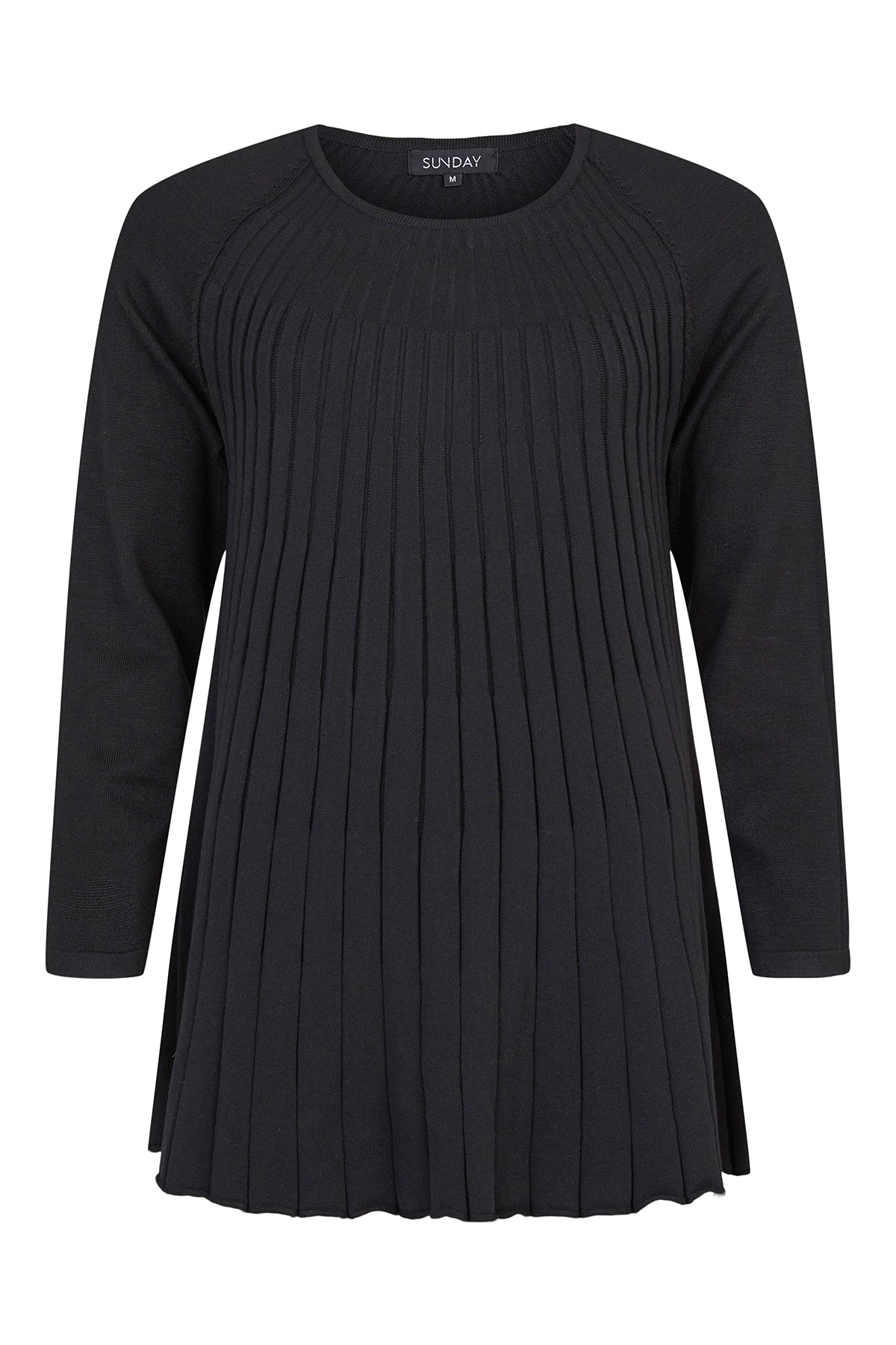 Sunday Black Pleat Front Pullover