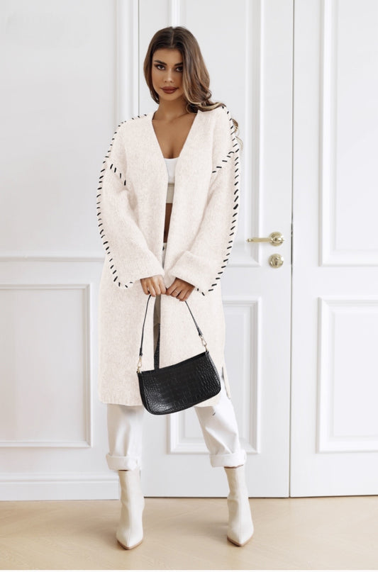 Tilly Cream Longline Cardigan