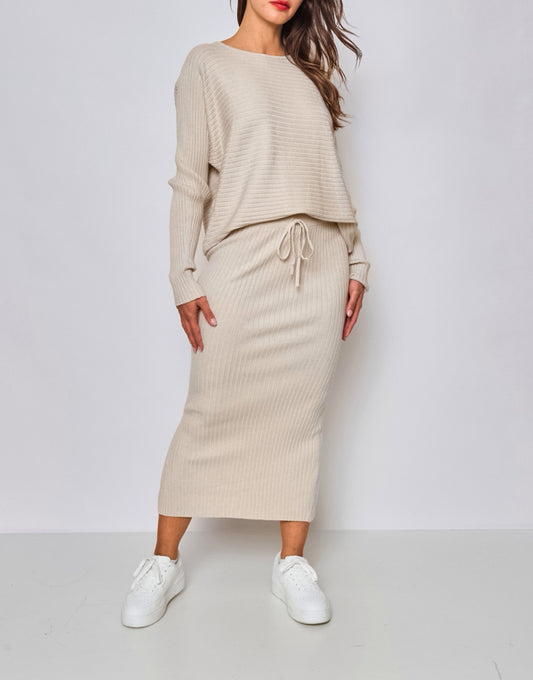 Celina Cream Knitted 2 Piece