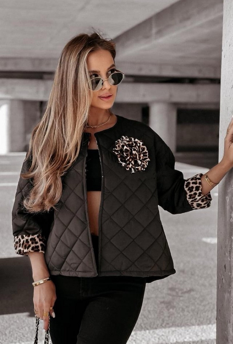 Gloria Black Quilted Jacket