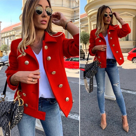 Tyra Red Bomber Jacket